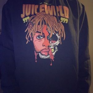 ❌(SOLD ELSEWHERE)❌ 
Gently Worn Custom Juiceworld Black Hoodie Con7/10